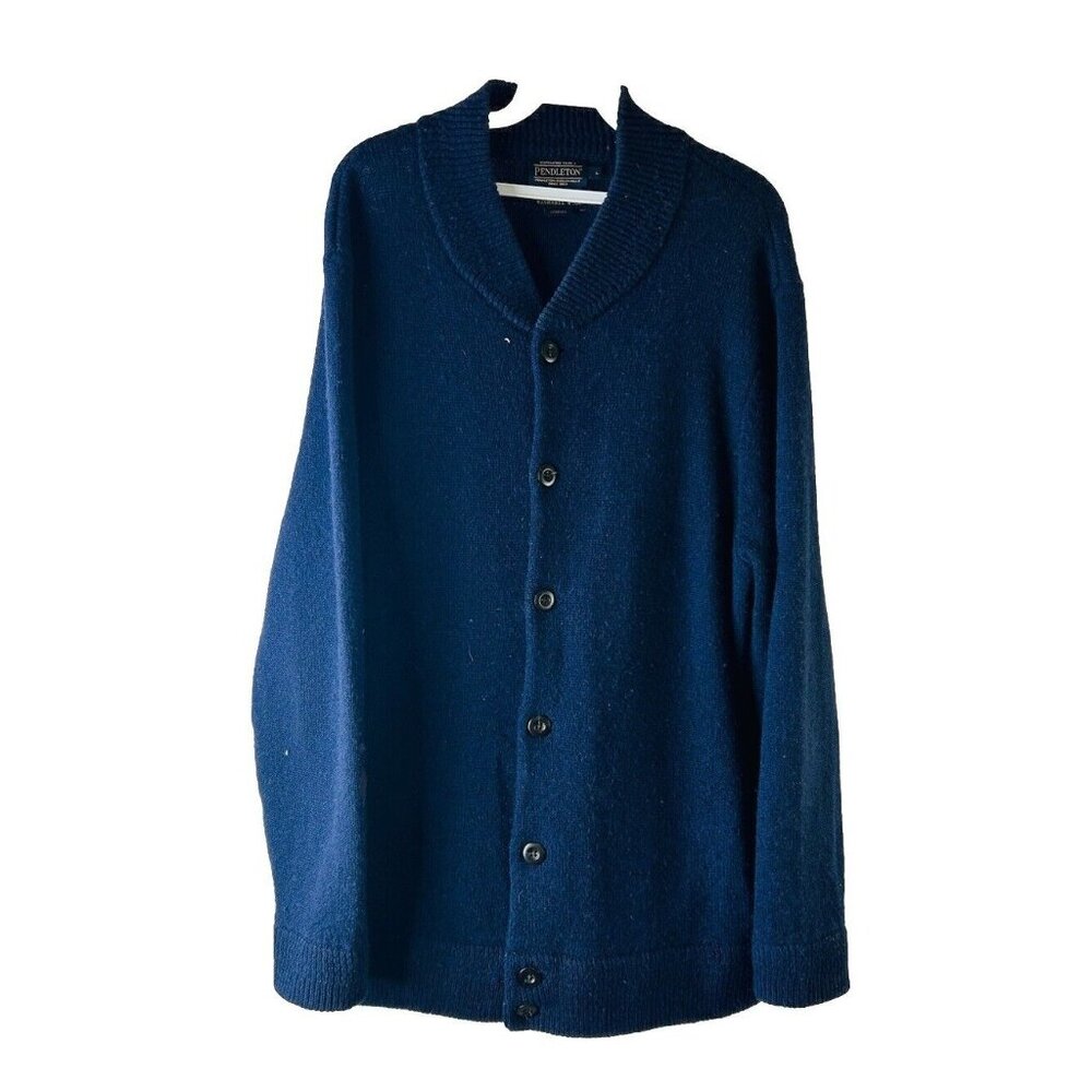 Pendleton Washable Wool Chunky Knit Cardigan Swea… - image 1